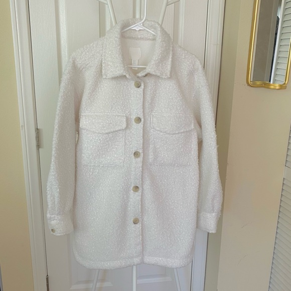 Sherpa Button Down Shacket - Picture 11 of 12